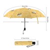 Vhcawsu Yellow Bees Honeycomb Umbrella Windproof Travel Umbrella Automatic Compact
