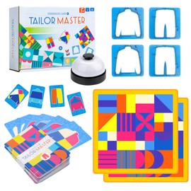 ComPDCVD Tailor Master Game Children Drawing Colour Matching Game Tailor Master Matching Game Concentration Training Toy Educational Toy for Children Graphic Colour Matching