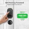 SUBPOT Smart Keyless Entry Door Lock with 2 Knobs,Front Door