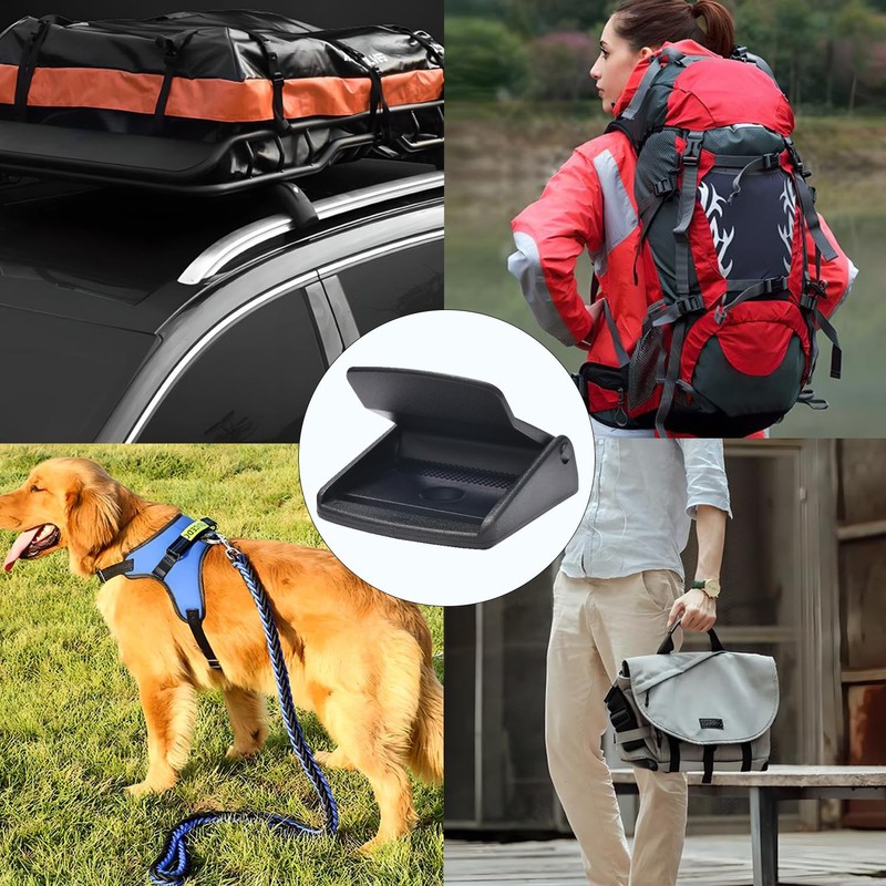 CooBigo 5pcs 2" (50.5mm) Webbing Cam Buckles Plastic Black Toggle