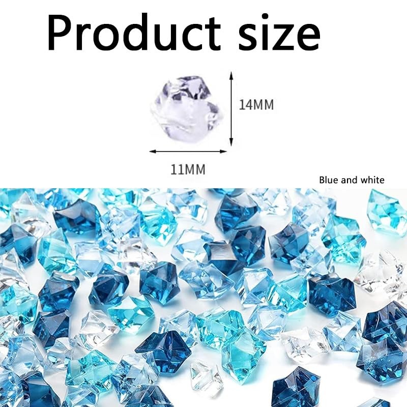 WADY Acrylic Crushed Ice Rocks - 200 PCS Fake Ice