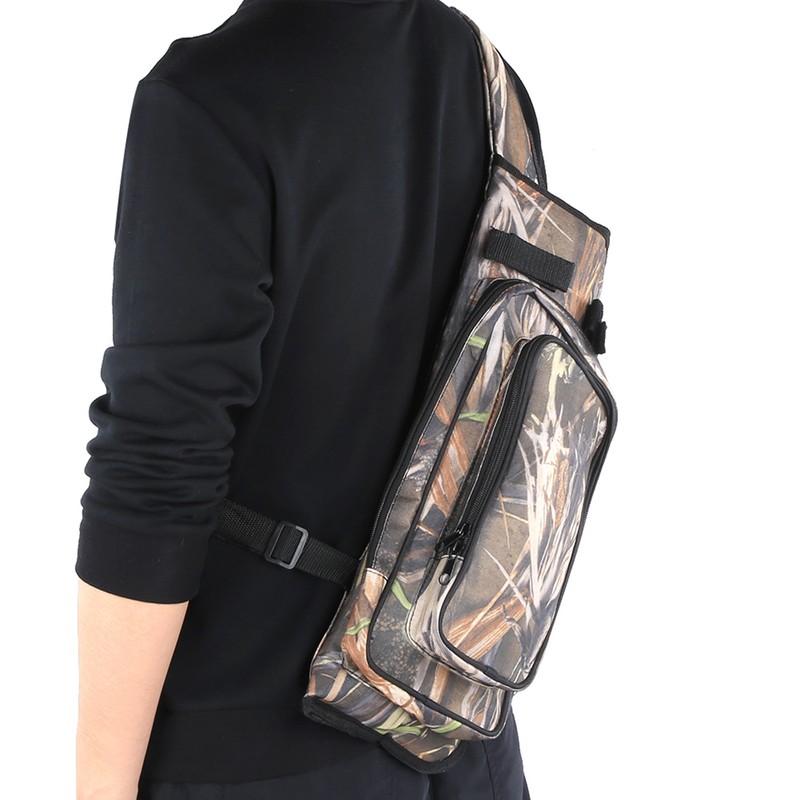 Reed Camouflage Outdoor Portable Messenger Archery Quiver Bag Arrow Bow