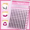 Yawamica Manga Lash Clusters Kit with Bottom Lashes DIY Eyelash