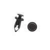 Hihaha 100pcs 7mm Hole Black Car Plastic Rivets Fastener Retainer