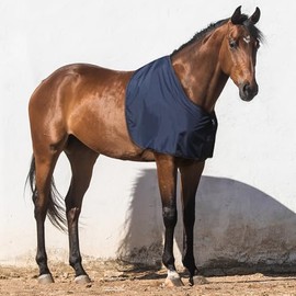 HackFond Horse Shoulder Guard Anti-Rub Vest for Horses Match with Stable Rug or Turnout Rug Navy Large Full Size