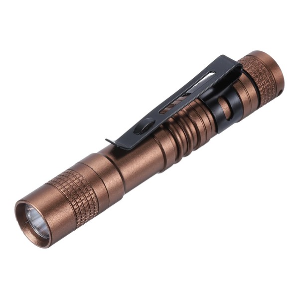 PATIKIL Mini Flashlight with Clip, Super Light Small LED Pen