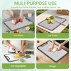 Titanium Cutting Board Set of 3, 360° Silicone Anti-Slip Edge