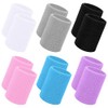 Sports Wristbands 12-Pack – Absorbent Polyester-Cotton Blend, Double-Layered, Breathable &