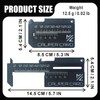Hikiwin 2 Pcs Mini Vernier Caliper Keychain, Miniature Measuring Tool