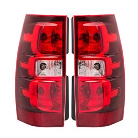 corkiauto Tail Lights Assembly Rear Brake Lamp Compatible with 2007-2014 Chevy Tahoe Suburban Include Bulb & Harness, Replace# GM2801196 GM2800196