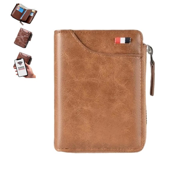 Multi-Functional RFID Blocking Waterproof Durable PU Leather Wallet - 2023