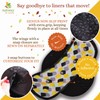 Washable Pantiliners Organic Cotton with Non-Slip Print; 7 Pack (M)