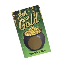Pot of Gold Scratch & Win Cards - (30 Pack) - Scratch Off Tickets - Adult Party Events - Customer Appreciation - Employee Appreciation - Trade Show Scratch & Win Game - St Patrick's Day