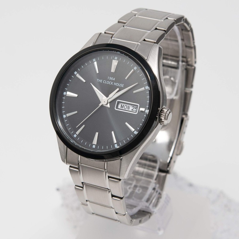 The Clock House MBC1005-BK1A Men's Watch, Business Casual, Solar, Bracelet