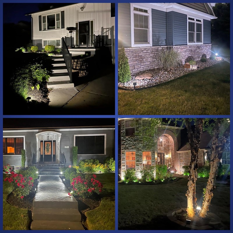 NYMPHY Solar Lights Outdoor Waterproof IP68, 56 LED 3 Lighting