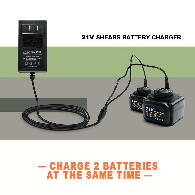 T TOVIA Battery Charger AC/DC Power Adapter for GPS51 21V