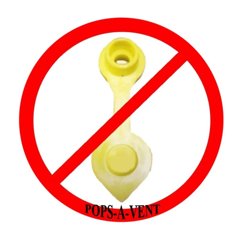 GoldPlug Pops-A-Vent Replacement Gas Can Vent Cap Fits all Plastic