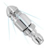 Pressure Washer Sewer Jetter Nozzle - Stainless Steel Drain Cleaning