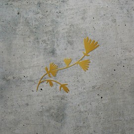 Decal Stickers of Florals (Metallic Gold) (Set of 2) Premium Waterproof Vinyl Decal Stickers for Laptop Smartphone Car Dirt Bike Wall Room Mason Jar Bathtub Door - BICVER1d91271GOW19Y24