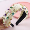 Brihasory Sparkle Rhinestone Knotted Headbands for Women and Girls Crystal