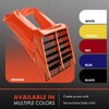 A-Premium Orange Plastic Gas Tank Side Covers with Grill Compatible