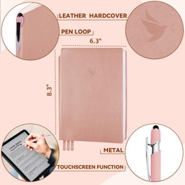 XKDOUS Bible Study Journal Pink Leather Notebook, S.O.A.P Bible Study Supplies Daily Prayer Journal Notebook for Bible Notes, 8.6”Guided Bible Study Gratitude Journals for Women