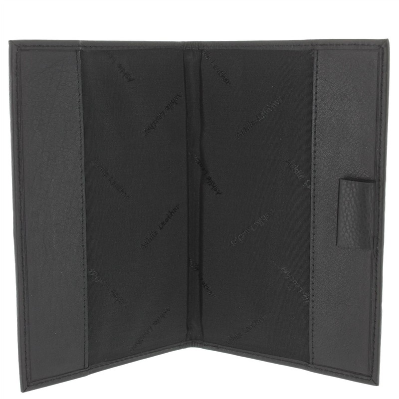Soft Leather Golf Scorecard Holder 2315 Black