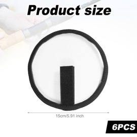 BOXOB 6 Pcs Fishing Hook Protective Covers, 5.9 Inch Fishing Lure Covers Transparent Visible Rod Armor Lure Shield Bait Gloves for Fishermen Essential Gear Gift