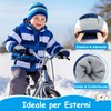 Kiiwah 3 Paia Guanti Invernali a Dita Bambini, Guanti in
