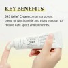 345 Relief Cream, Crema Hidratante Facial Coreana, 345