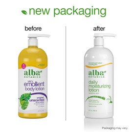Alba Botanica Daily Moisturizing Lotion, Sensitive Skin, Fragrance Free, 32 Oz (Packaging May Vary)
