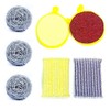 Lizzy 7pc Kitchen Sponge Scouring Pads | Reusable Cleaning Pads