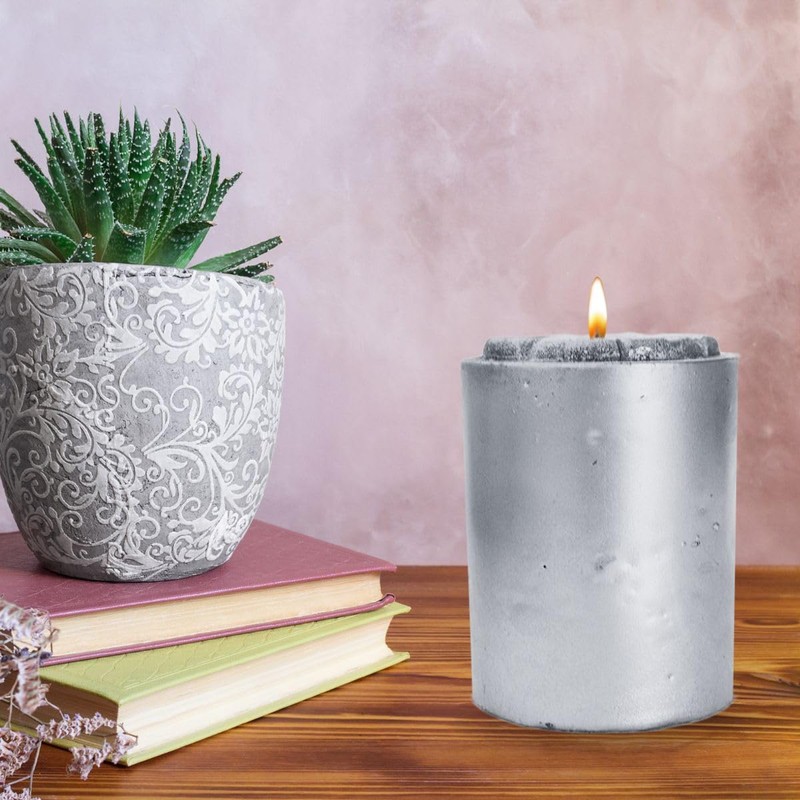 Velón Color Plata 500 grs | Potencializar rituales | Decoración