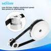MUXSAM 2m GT2-6mm Open Belt KIT, 2Pcs GT2 Aluminum Timing