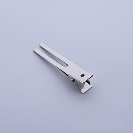 50 Piezas Pinza Pelo de Hierro 4.5cm, Doble Horquilla, Plata Firme y Ligera, Abre Fácil, sin Marcas Cabello, para Lavado Facial y Permanente