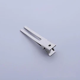 50 Piezas Pinza Pelo de Hierro 4.5cm, Doble Horquilla, Plata Firme y Ligera, Abre Fácil, sin Marcas Cabello, para Lavado Facial y Permanente