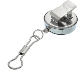 Sona Enterprises Heavy Duty Metal Retractable Badge Reel W/ Chain Pull Belt Clip ID Holder Recoil