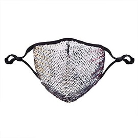 Western F.a.s.h.i.o.n Fashion Cloth Face Mask (Silver Multi)