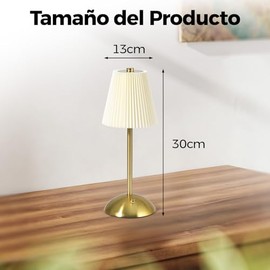 Lámparas de Mesa y Buró con Control Tácti, 3 Brillo Ajustable, Lamparas de Mesa de Noche Pantalla de Tela para Dormitorio, Salón, Oficina, Cuarto Infa