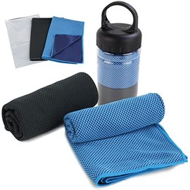 NeoCarbon Toalla Deportiva de Enfriamiento para Gimnasio, Tela Microfibra de Secado Rápido, 2 Piezas