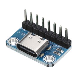 QUARKZMAN USB Type C Breakout Board Female 2.54 mm Connection with Pin Header Connector