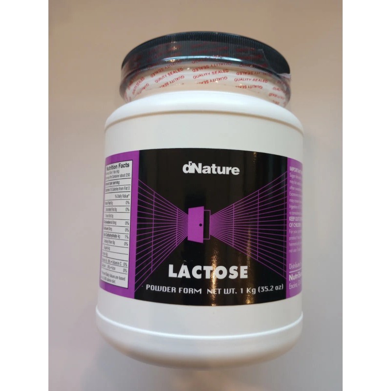 d'Nature Lactose Powder 1 kg bottle One Kilo