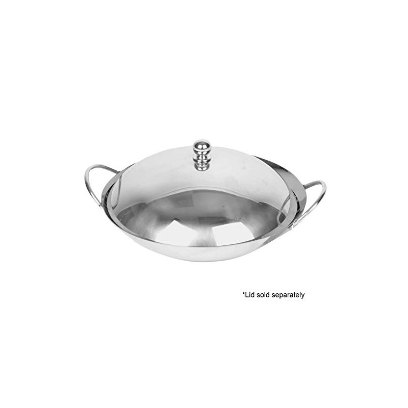 Thunder Group Stainless Steel Wok, 8-Inch