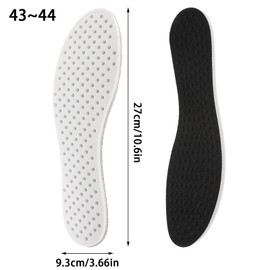 WLLHYF Memory Foam Shoe Insoles Breathable Anti Odour Inserts Soft Cut-to-Size Sports Insoles Shock Absorption Inserts Comfortable Replacement Insoles for Men Women (Men: UK 9-10(27cm))