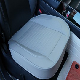 Banklif 【Just 1 Piece Luxury Faux Leather Car Seat Cover Front Bottom Seat Cushion Cover, Anti-Slip and Wrap Around The Bottom,Easy Installation Fits 95% of Vehicles（Gray14）【Just 1 Piece】