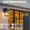 Porch Light with GFCI Outlet with Remote, Dusk to Dawn