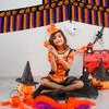 4Pcs Halloween Banner Decorations, 39Ft Pumpkin Foil Fringe Tinsel Streamer
