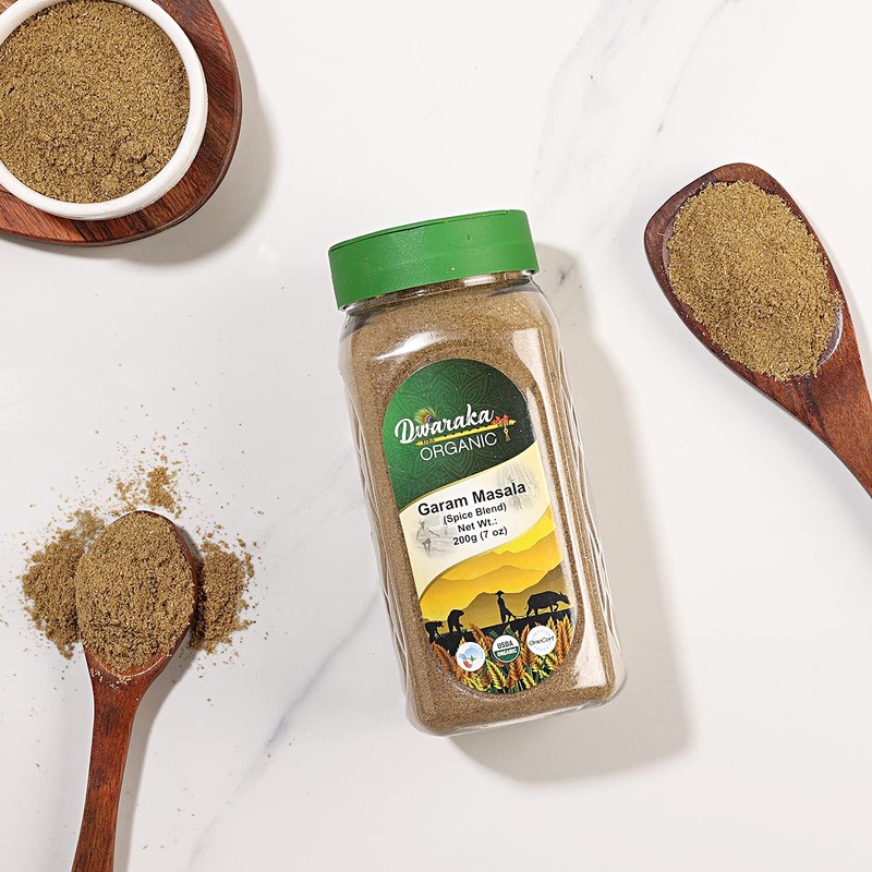 Dwaraka Organic - Garam Masala Powder, 7oz, Healthy, Organic, Non