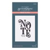 Spellbinders A Note from Me to You Betterpress Plate, Metal,