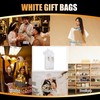 White Small Gift Bags with Tissue Paper, YACEYACE 10Pcs 5.25"x3.75"x8"